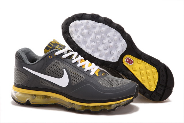 Nike Air Max 2013 Mens White Grey Yellow Shoes